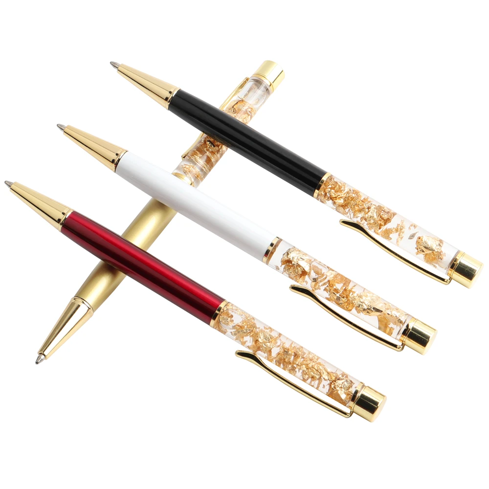 Genkky Pen Crystal Gold Platinum Kugelschreiber für Schule, Büro, Geschenk, Schreibwaren, Werbeartikel, die kreative Kugelschreiber