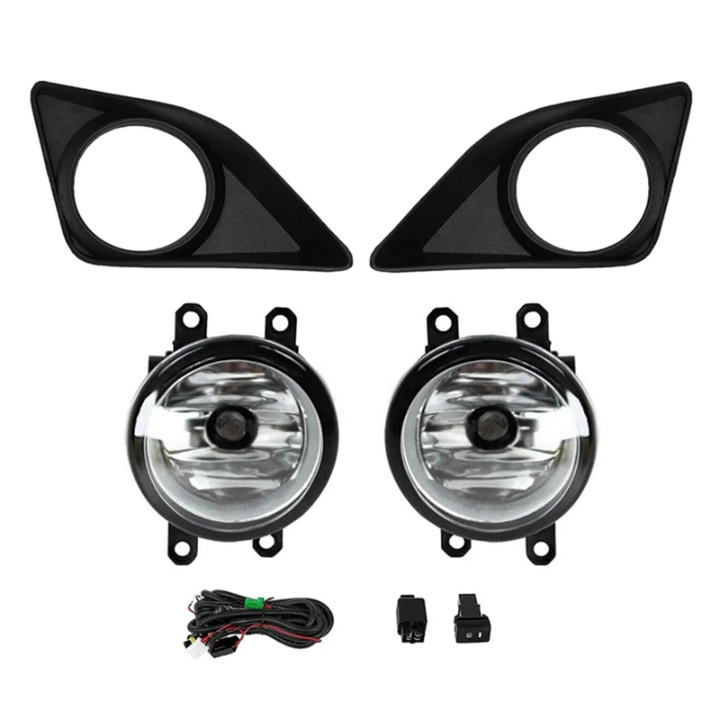 

B07A-Fog Lights Assembly For Toyota Corolla / Altis 2008-2010 Front Bumper Fog Lights Halogen Bulbs Switch And Wiring