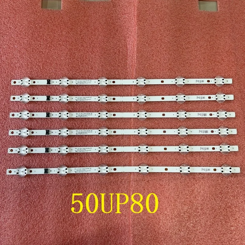 Kit 6pcs 6LED LED Backlight strip For TV 50UP8000 50UP8000PUR SSC_Y21 Slim Trident 50UP80 EAV65019801