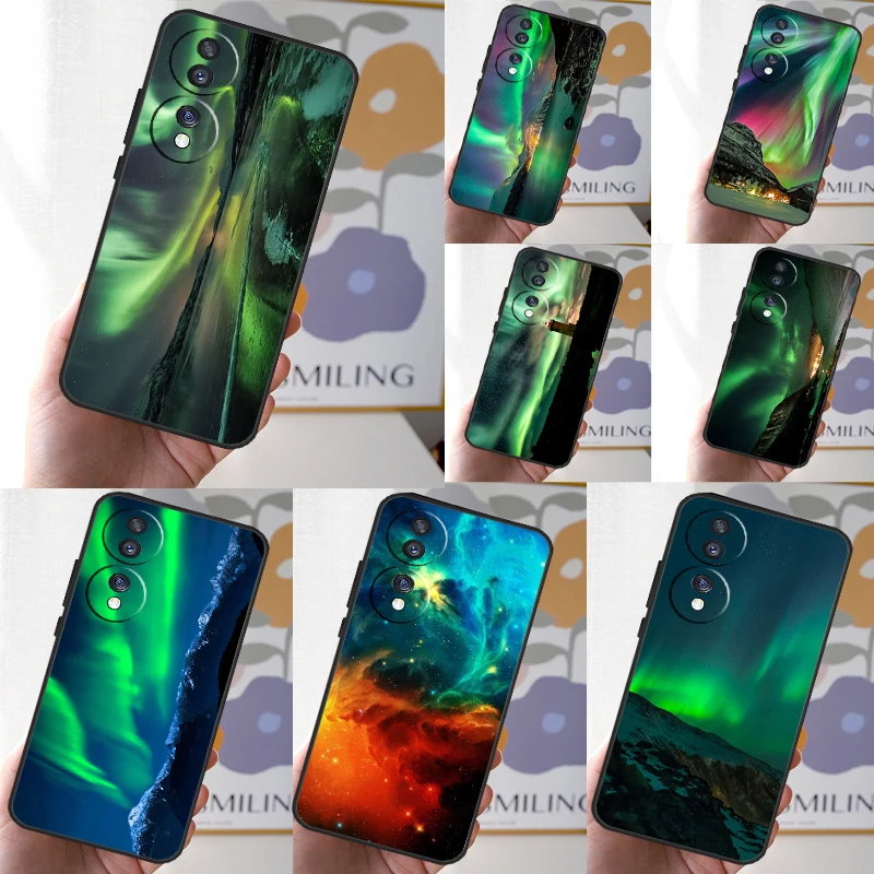 Northern Lights Sky Case For Honor Magic 6 5 Pro 10 50 70 90 Lite X7 X8 X9 X6a X7a X8a X9a X8b X9b Back Cover