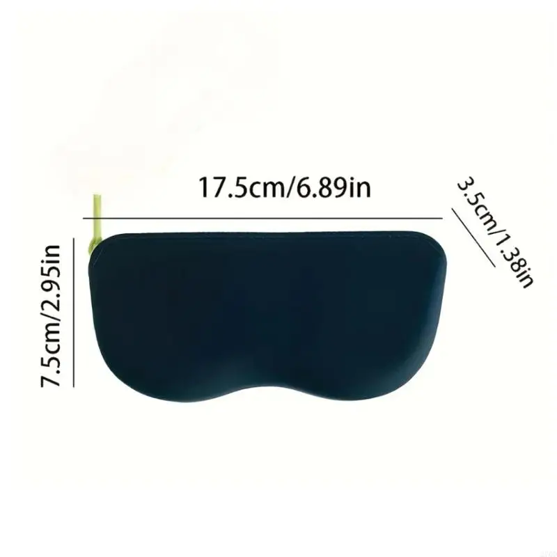Suporte óculos silicone amigável 270D Caso armazenamento multiuso acessório Halloween para óculos itens pequenos