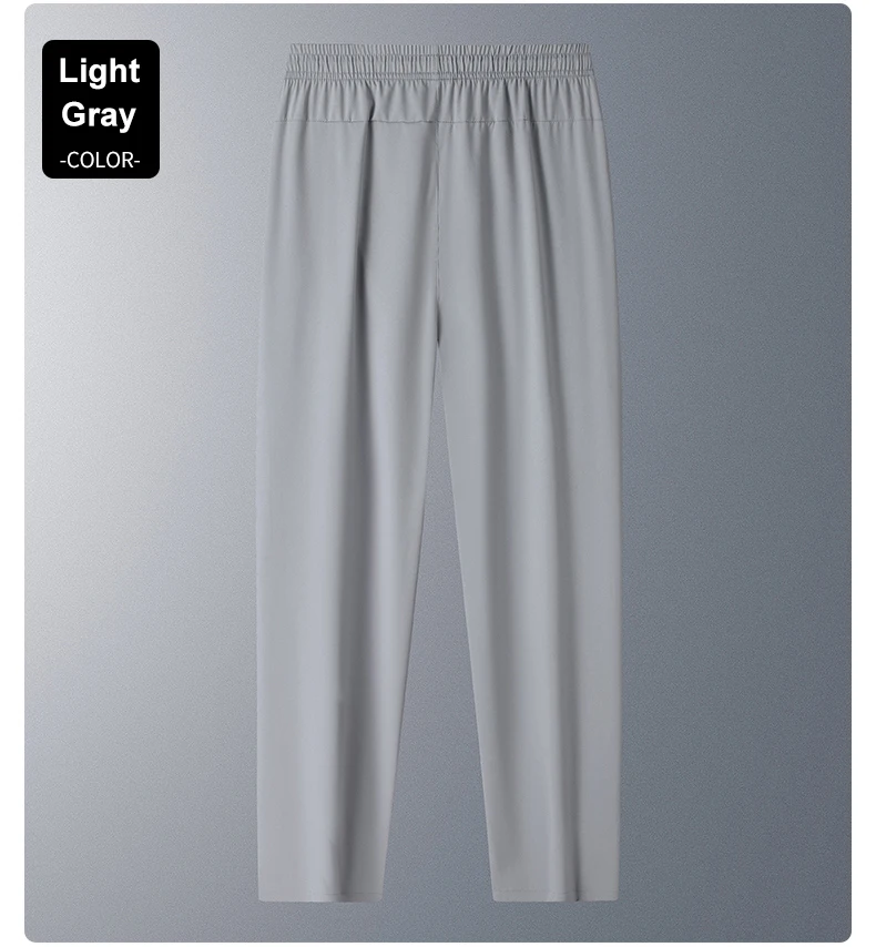 Laufhose, kühlende Sommerhose aus Eisseide, weiche, dehnbare Hose, lockere, lässige, schnell trocknende Workout-UV-Schutz, leichte Hose – Detail 10
