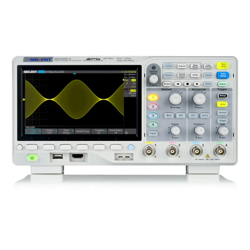 

SDS1204X-E 200MHz 4 Channel Oscilloscope SDS1000X-E Series 1GSa/s Digital Phosphor Oscilloscope