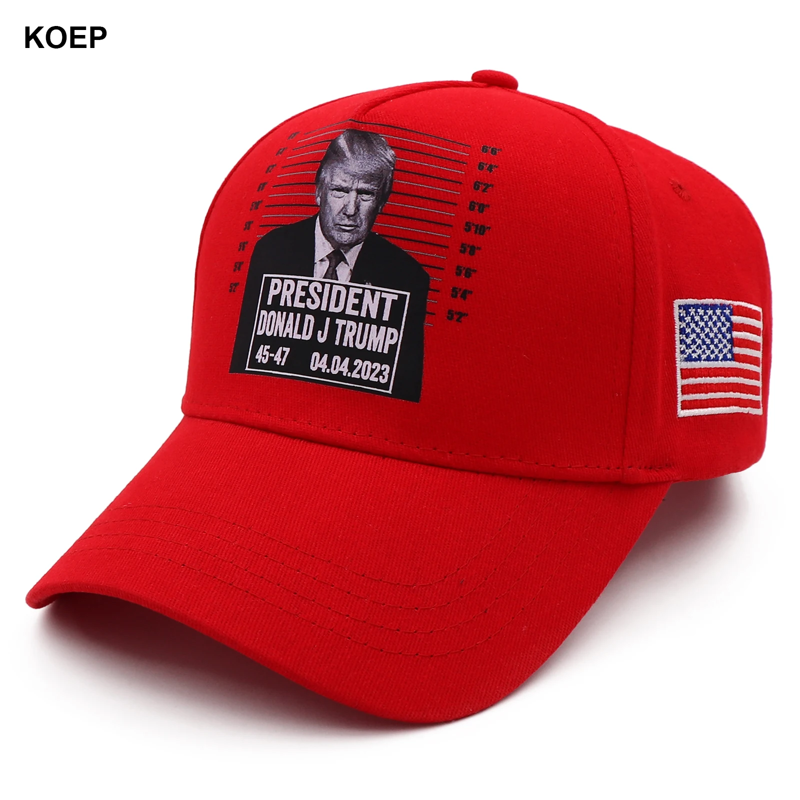 New Donald J Trump 2024 Red Baseball Caps MAGA Snapback 45-47 President Hat Embroidery Wholesale Drop Shipping Hats 04.04.2023