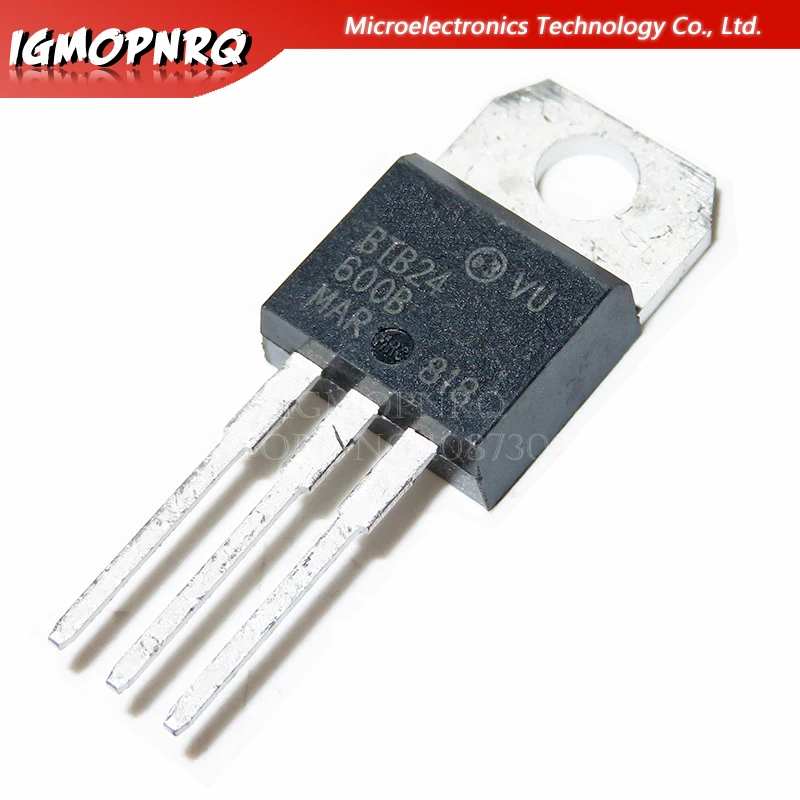 10pcs BTB24-600B BTB24-600 BTB24 Triacs 25 Amp 600 Volt TO-220 new original