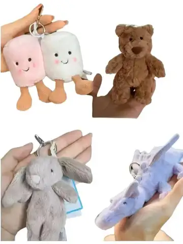 Jelly Fun Series Keychain Cute Soothing Companion Plush Doll Soothing Toy Festival Gift S