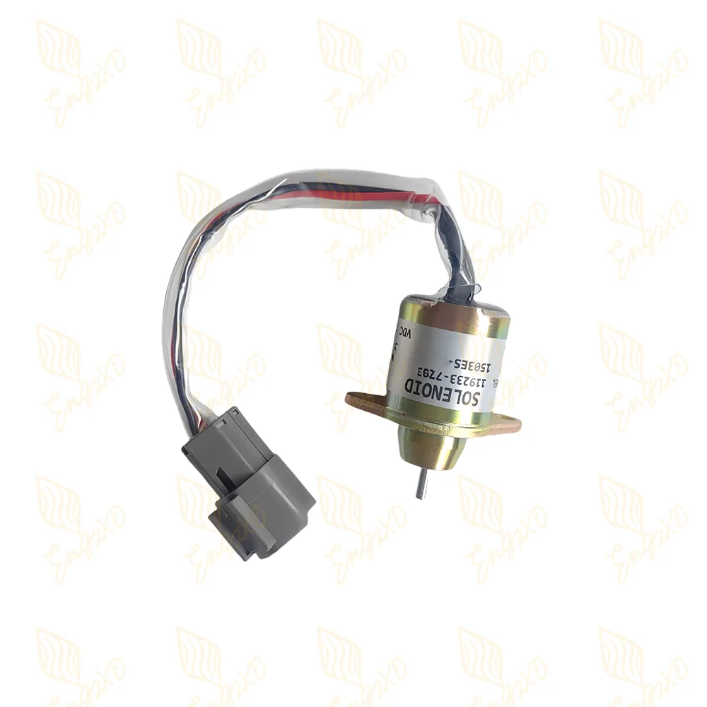 صمام لولبي 119233-77932 1503ES-12S5 12V 24V Fuel Shut Off Solenoid for Woodward M806808 for Deere 790 990 2020 Yanmar 3TNE84 Engine 12VDC الغاز والوقود — تفصيل 4