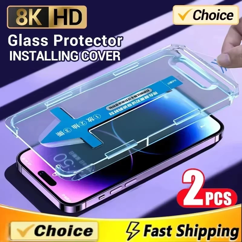 

2Pcs Dust Free Proetctive Glass HD Screen Protector For Xiaomi Poco X3 X4 X5 X6 F5 F6 Pro Mi 13 14 11T 12T 13T Pro 11 10T Lite