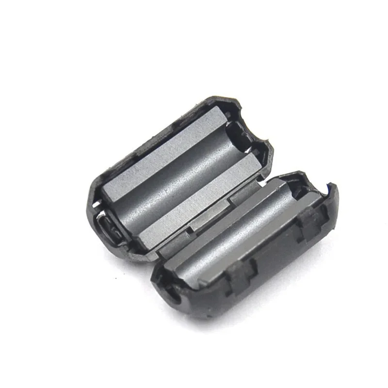 EMI Clamp Clip On USB Cable Ferrite Core Ferrite Magnetic Ring Easy Installation With Black Plastic Case