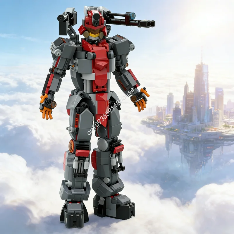 

836 деталей MOC Модель Маллодон, конструктор, сборная архитектурная модель, подарки на Рождество, развивающие игрушки, креативные конструкторы для детей, идеи для сборки