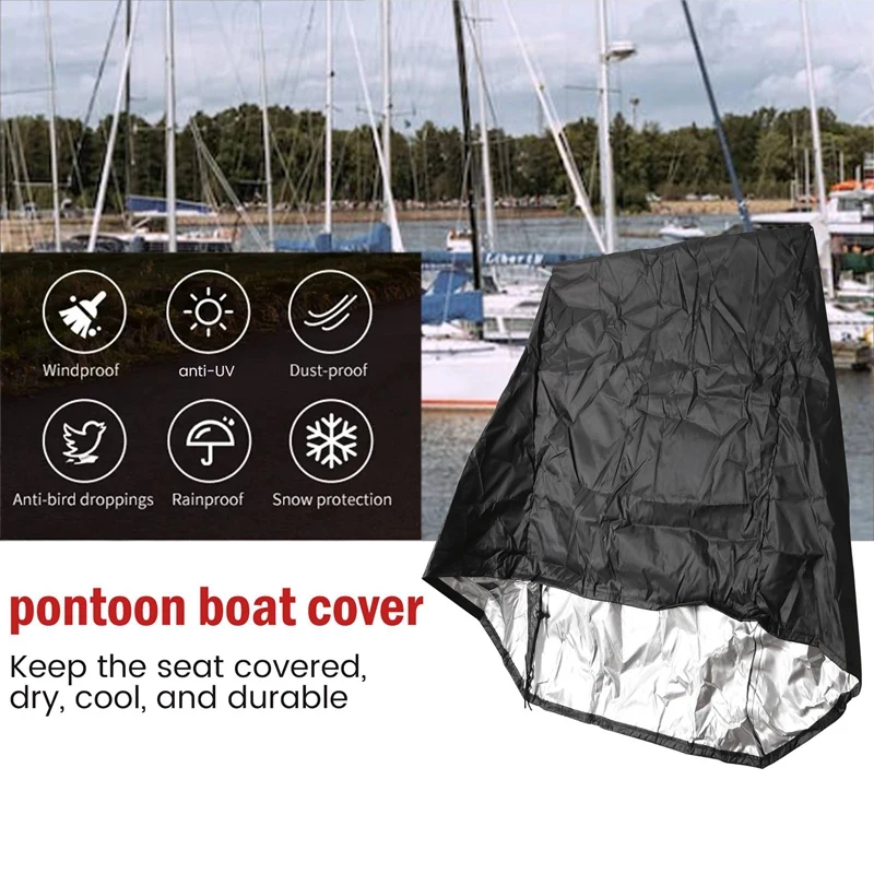 56X61x64cm Boat Seat Cover Waterproof Anti UV Dust Elastic Marine Folding Seat Cover Ship Rotate Chair Table Cover