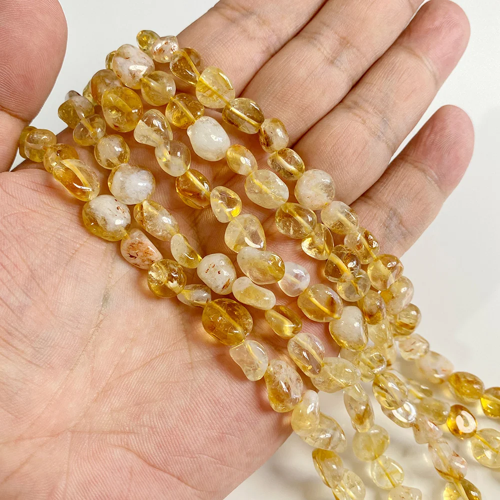 Natural Gem Stone Bead Irregular 8-12mm Agat Quartz Jasper Loose Spacer Beads For Jewelry Making DIY Bracelet Necklace Accessory