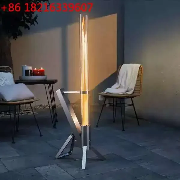 Outdoor Glass Tube Rocket Furnace Heating Furnace Landscape Granular Rocket Furnace Vertical