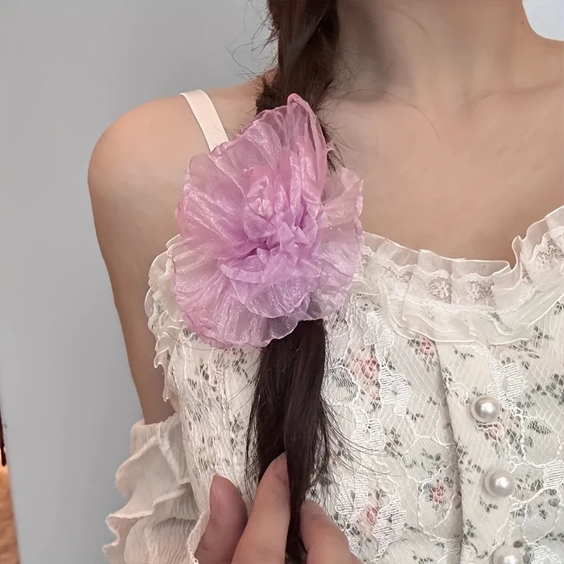 1pc Flower Hair Clip Trendy Bangs Clip for Women Vintage Inspired, Daily Wear, Decorative Side Clip Barrette with Elegant Design
