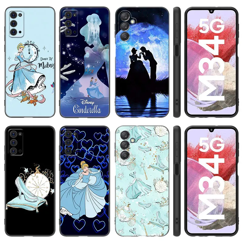 Disney Cinderella Phone Case For Samsung Note 10 20 M04 M13 M32 M14 M23 M33 M34 M42 M52 M53 M54 M55 5G M11 M12 M21 M22 M31 M51