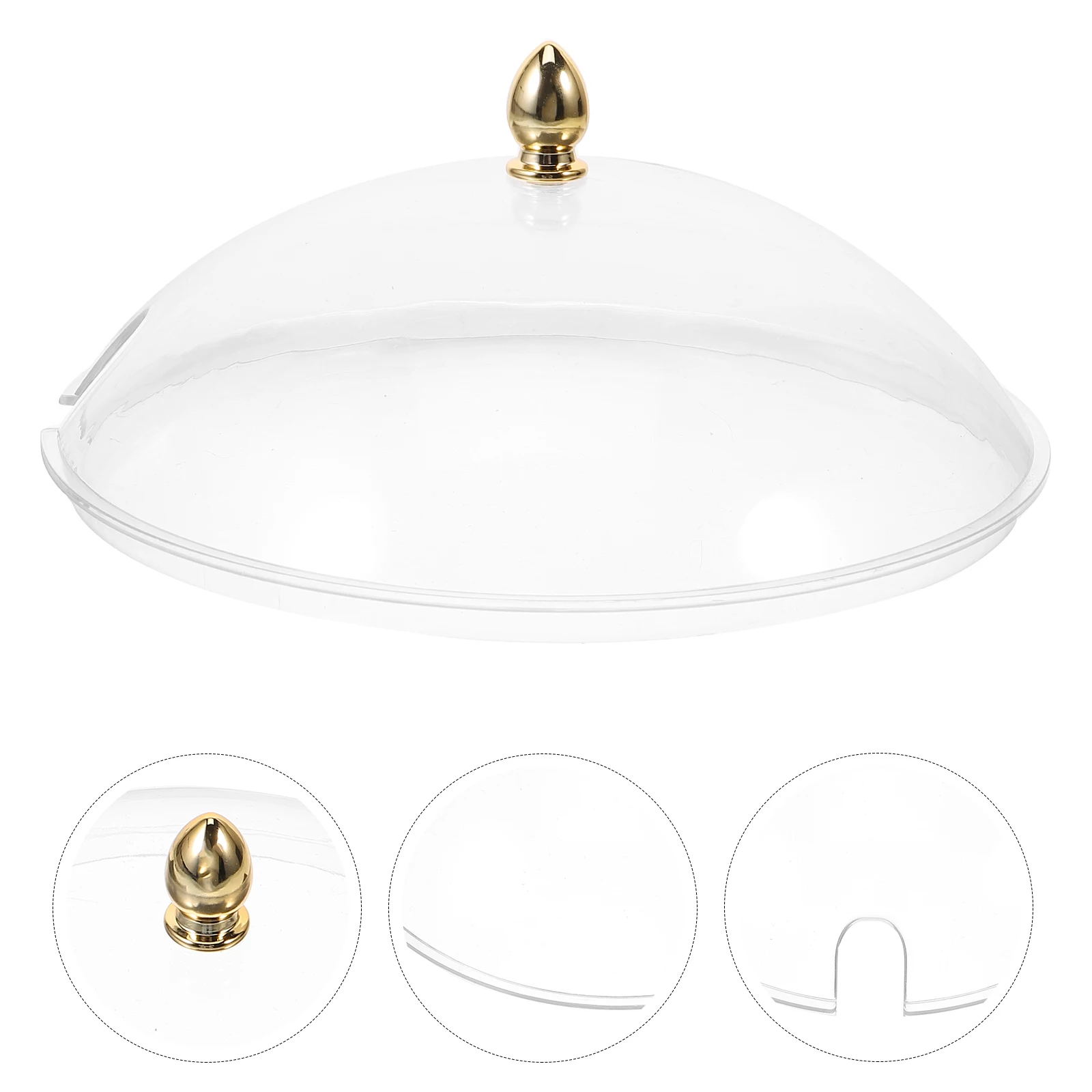 

Acrylic Clear Bowl Cover Food Storage Lid Transparent For Salad Ice Cream Cake Dust Proof Multifunctional Kitchen Bowl Lid Round