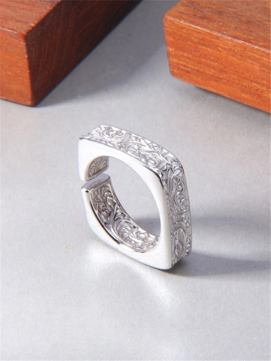 Hx tang gras muster quadratisc – Men'S Fashion Rings Bewertung und Preis