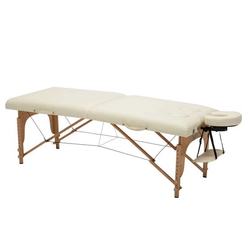 Aesthetic Massage Table Wooden Spa Beauty Professional Foldable Bed Stretcher Full Body Massageliege Beauty Furniture MQ50MB