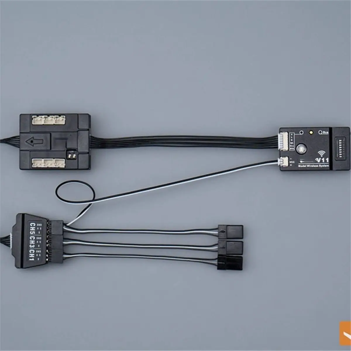 (A99Z] 1 Set Wireless Light Control Light Group System for 1/14 RC Truck Trailer Tipper DIY Parts