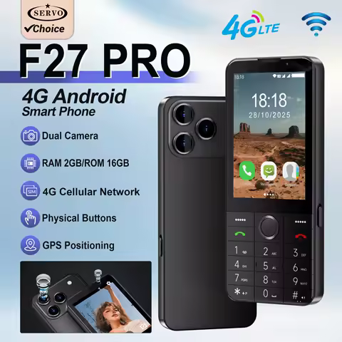 SERVO F27 PRO Button Android Smartphone 4G LTE 3.5"Display Touch Screen Dual SIM Card Cellphone Flashlight Wi-Fi GPS Google Play