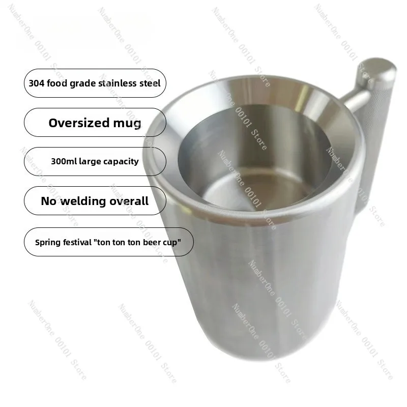 8kg Dumbbell Cup 304 Food Grade Stainless Steel Water Cup Overweight Sports Water Mug Men and Women Home Gym Powerlift
