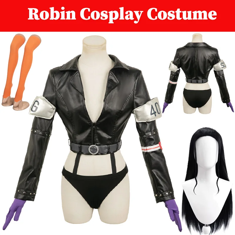 Ssg Robin Cosplay Toekomstige Pakken Anime Pirate Egghead Eiland Vermomming Pruiken Kostuum Fantasie Vrouwen Kostuum Halloween Rolspel Pak