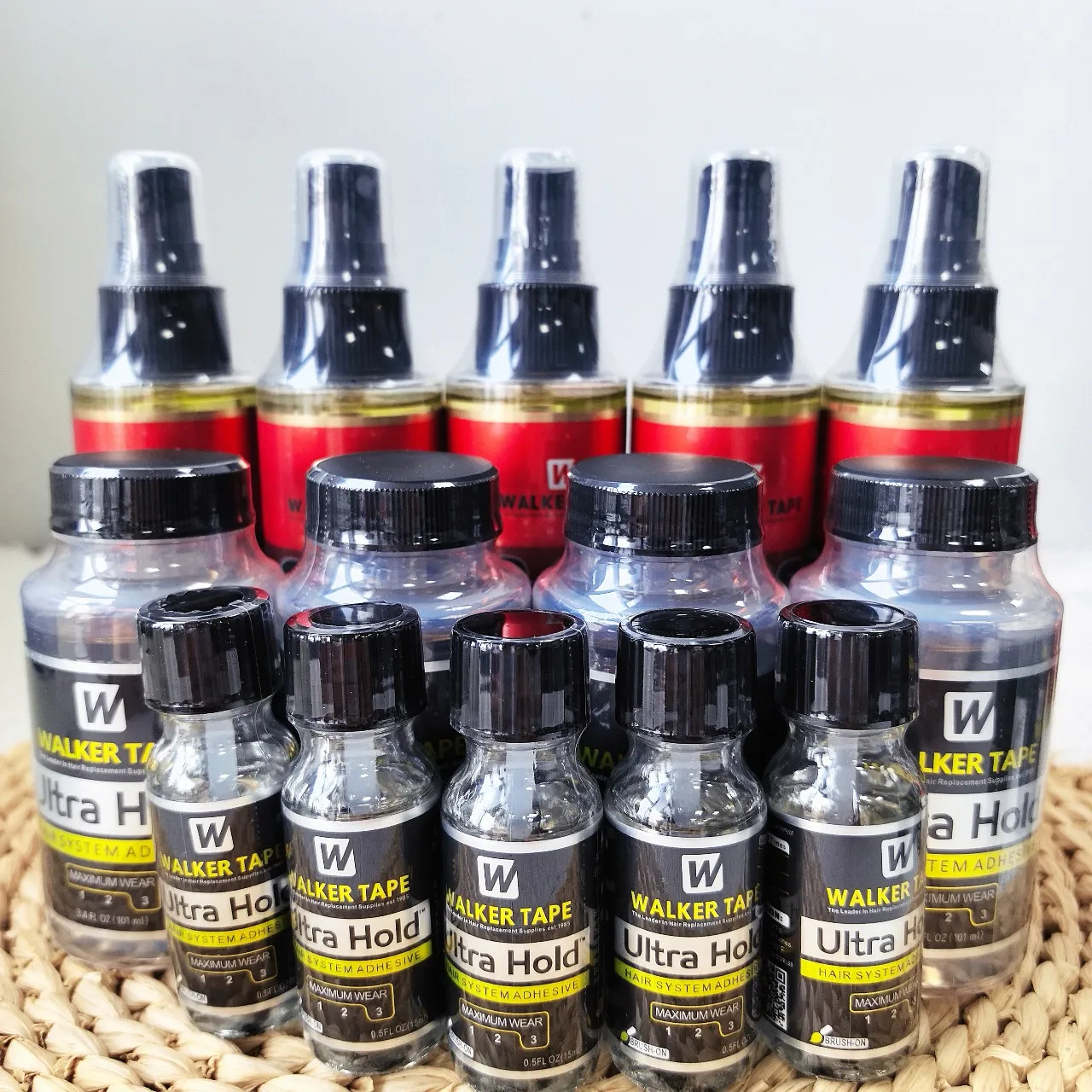 3.4/1.4/0.5 FL OZ Ultra Hold نظام الشعر لاصق ماكسيمون ارتداء 3 شريط ووكر الزعيم في مستلزمات استبدال الشعر.est 1985