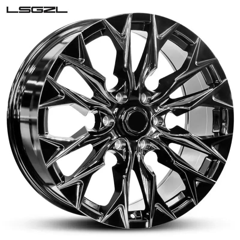 i LSGZL Customize Glossy Black 18 20 22 24 Inch Forged Wheel 5x114.3 5x120 5x130 Rims Passenger Car Wheels for ram