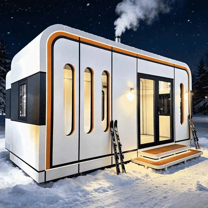 Flat Pack Foldable Container Home 20ft 40ft Prefab Tiny House Portable Modular Mobile Office Living