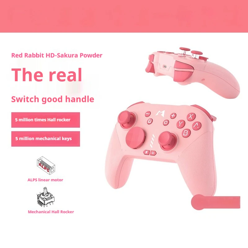 

Mobapad Red Rabbit Bluetooth Game Controller NFC Sensing Custom Macro Programming Button Suitable For PC Switch Android Phone