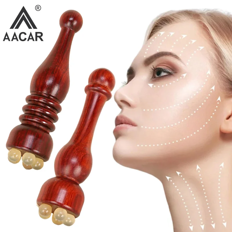 

Smooth Face Massage Tool Sandalwood Gua Sha Face Skin Care Massage Sticks Lotus Seedpod Shape Massager Facial Physiotherapy Tool