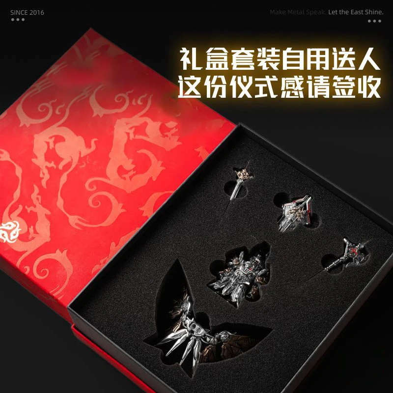 الميكانيكية أريبر ساروف فرسان تمبلار MOC اللبنات المغناطيسي انفصال حساسة تمثال معدني مع صندوق هدية الطوب اللعب