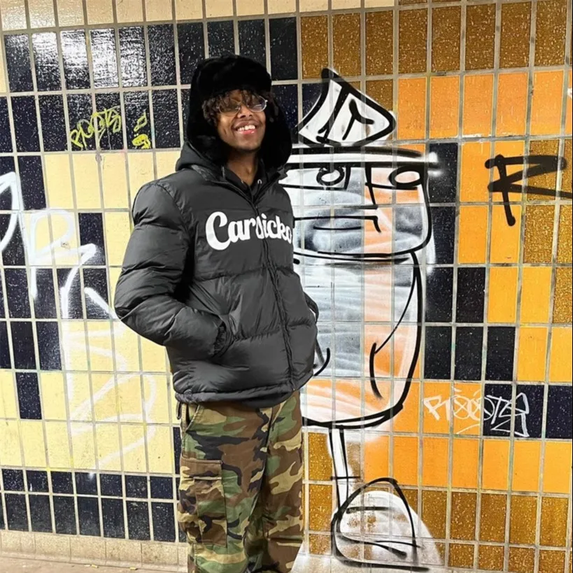 Carsicko Hooded down Cotton Jacket Streetwear Casual Warmth Hip Hop Style Youth Fashion Autumn Collection Chinese Origin