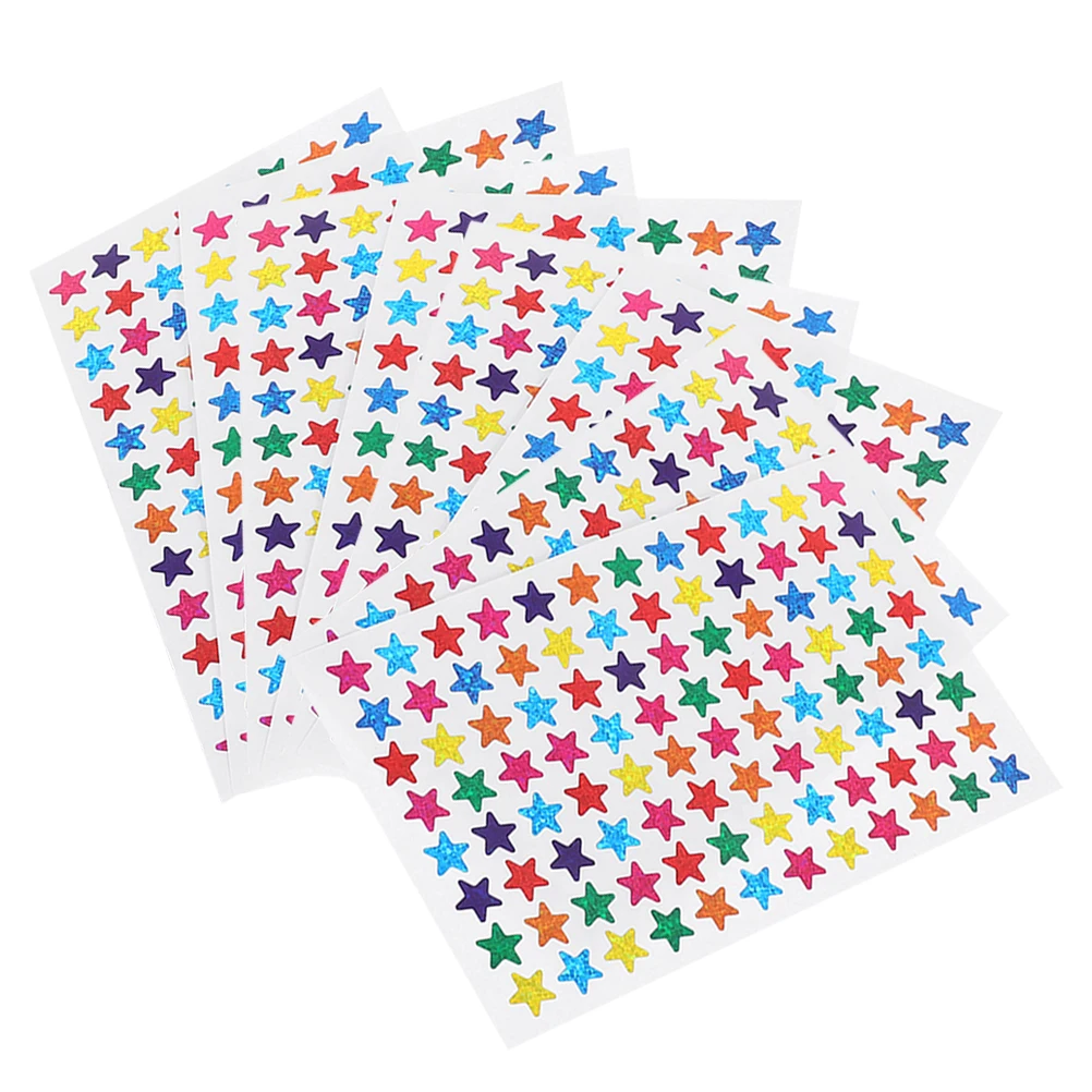 2 Packs Pentagram Sticker Cheer Stickers Decorative Stars Incentive Classroom Decals Reward Kindergarten Supplies Mini