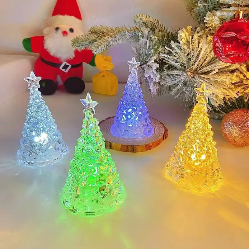 Flexible Copper Wire Christmas Tree Lights 5M 50LED RGB for DIY Xmas Ornaments Home Party Decor Holiday Gift