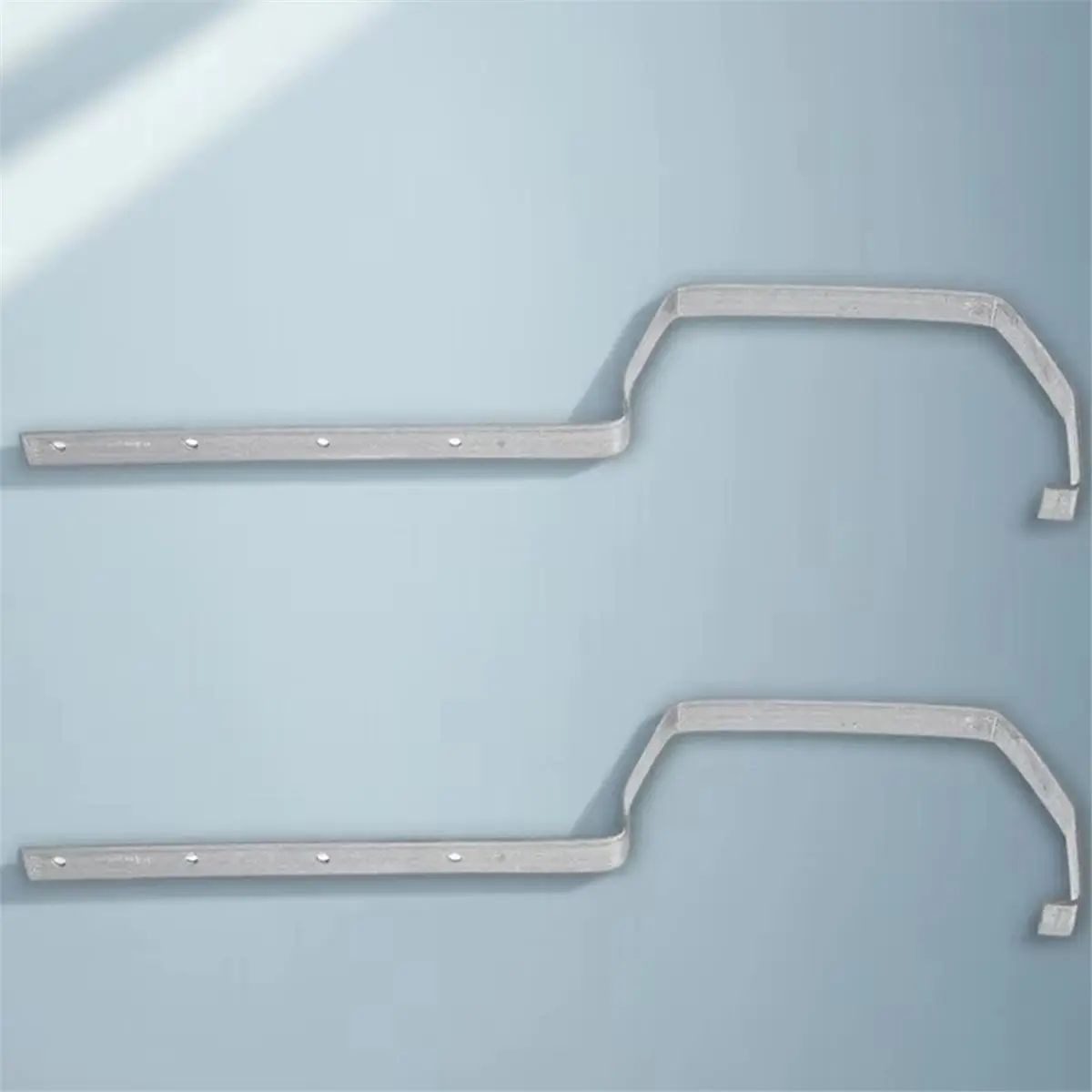 2 Pcs Rack Roof Rain Gutter Mounts Diverter Covers Drainage Brackets Support for Iron Holders Metal Heavy Duty Chain