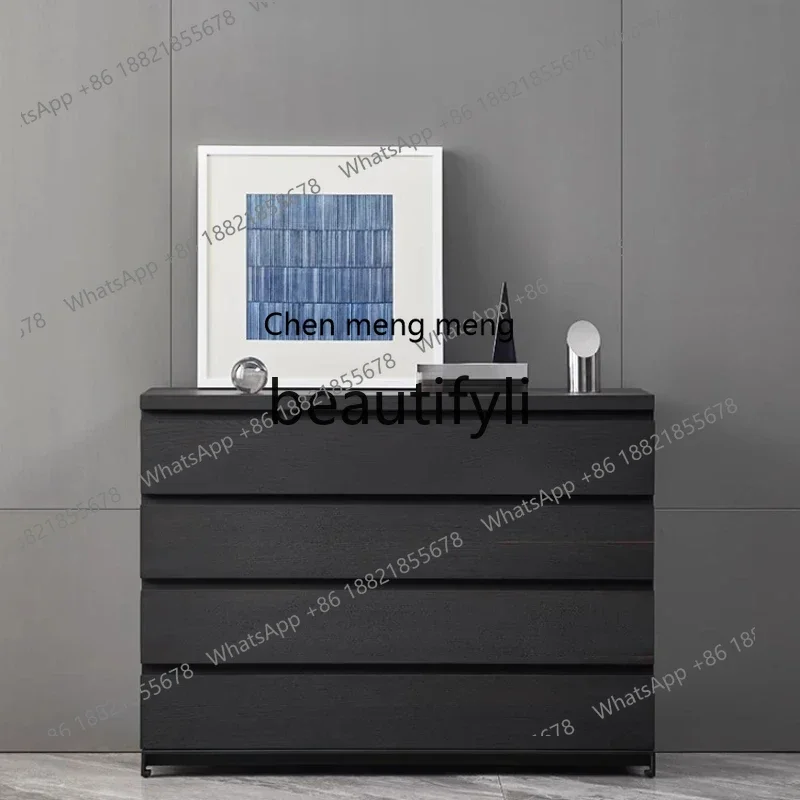 X FH  Italian Minimalist Three Four Five Chest of Drawers Combination Bedroom Modern Minimalist Storage Storage Chest of Drawers