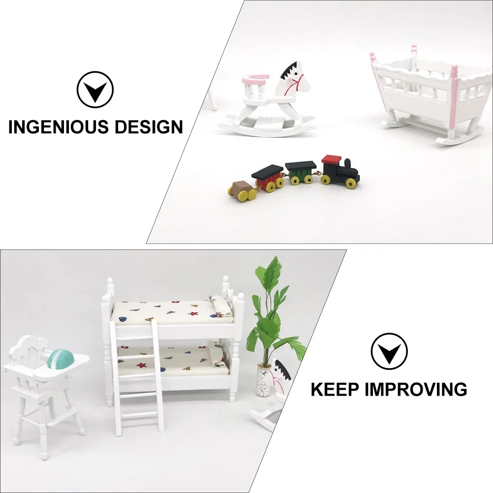 Silla alta, sillas de juguete para niños pequeños, Micro Mini taburete para casa de alimentación, modelo de muebles DIY