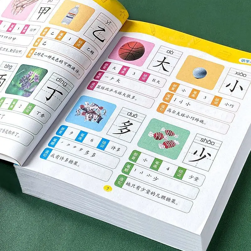 1400 Words Chinese Books Learn Chinese First Grade Teaching Material Chinese Characters Calligraphy Picture Literacy Book