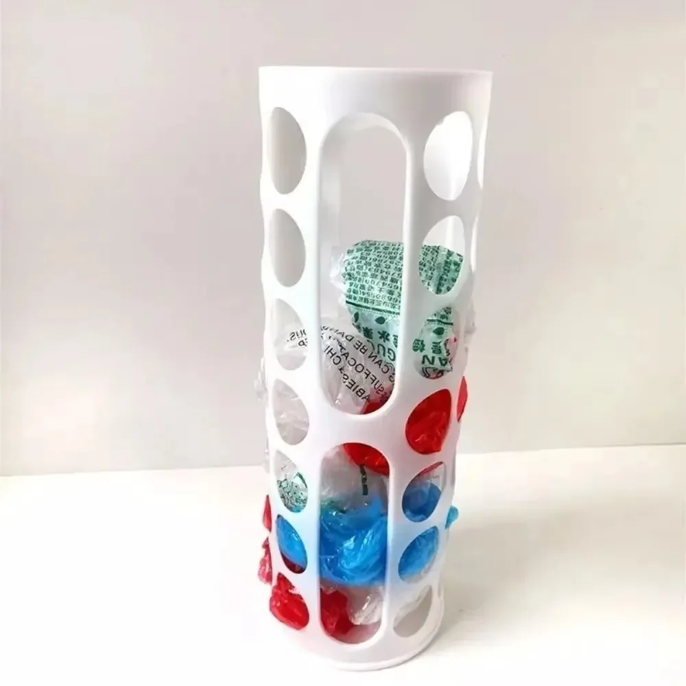 Wall-Mounted Garbage Bag Storage Holder Stackable Plastic Trash Bag Holder Reusable Foldable Garbage Bag Dispenser