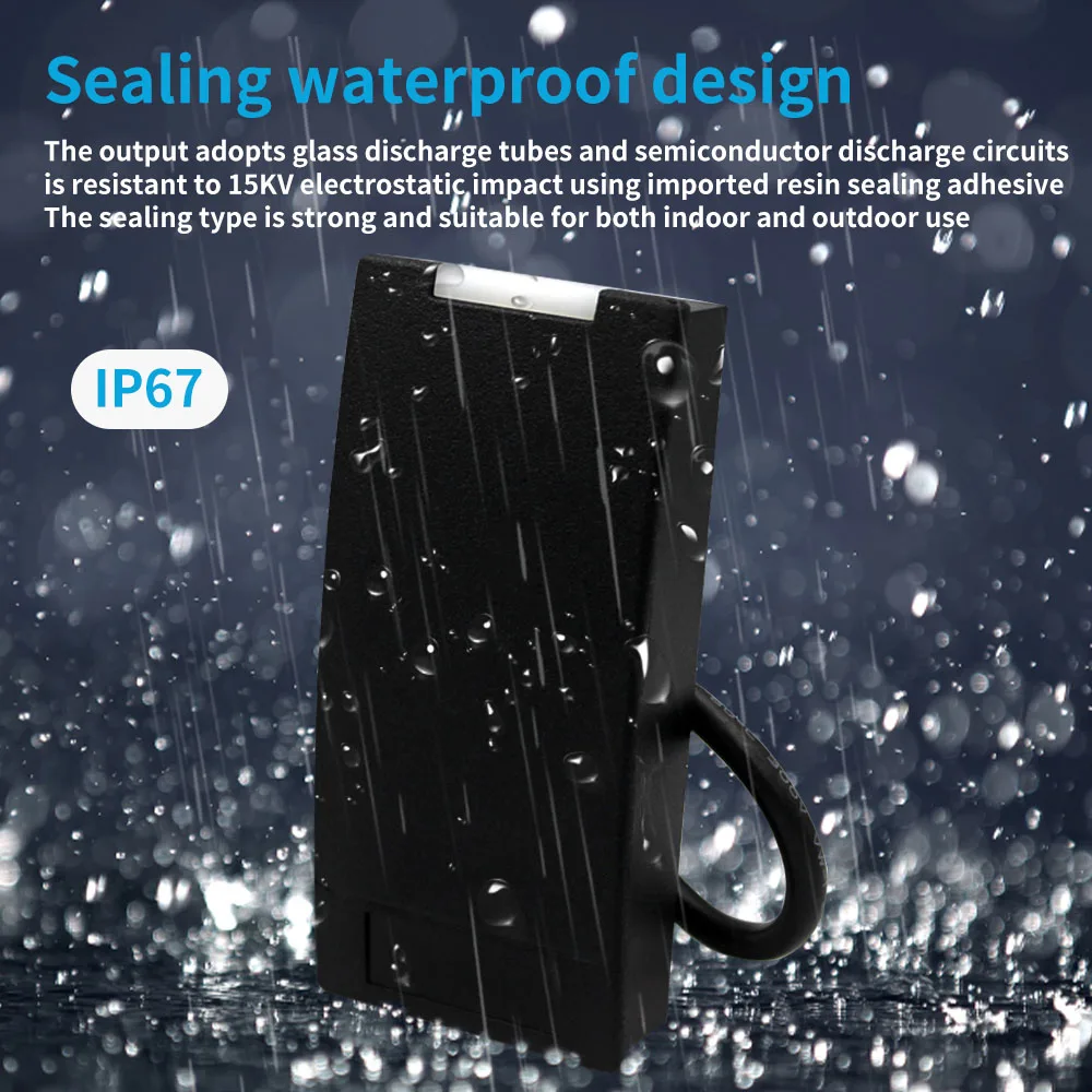 Electronic Door Access Control System, 125Khz, EM, ID, RFID, Wiegand, Contactless Smartcard Sensor, Smart Card Reader, Scanner, 26 Bit