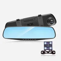New 4.3 Inch Dual Lens Dash Cam High Definition Night Vision Cross Border E-Commerce Supplier Wholesale Motorcycle Equipment Acc
