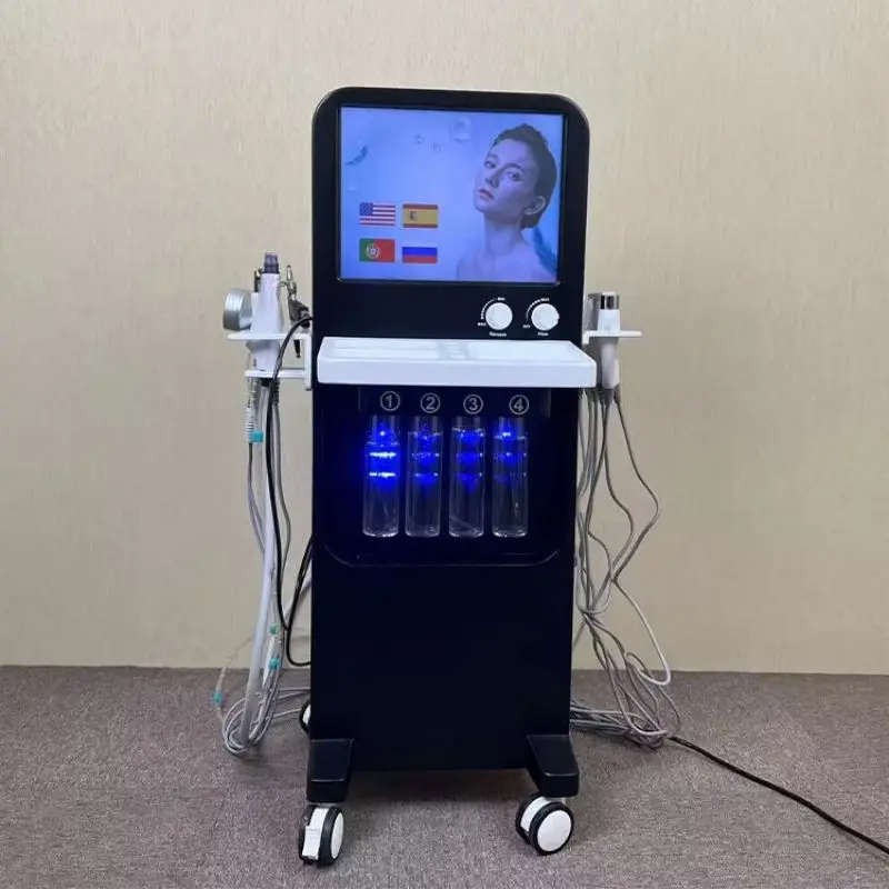 Newest Multifunctional High-Concentrated Diamond Anti-aging Skin Rejuvenation Aqua Facial Cleaner Oxygen Machine