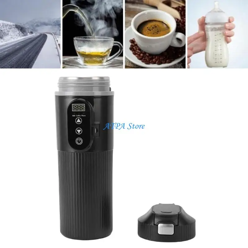 

U13C Automotive Water Heater Kettle With Precise Temperature Display Heat Resistant