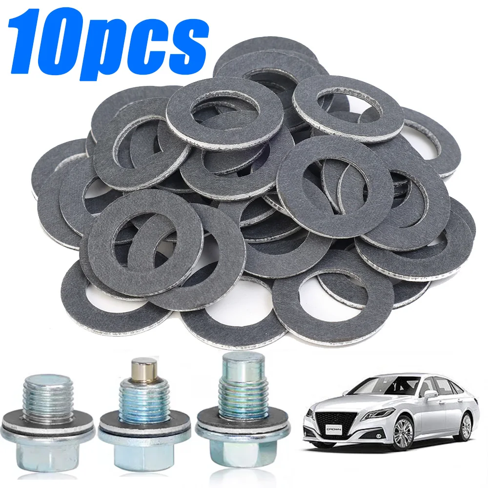 Oil Drain Sump Plug Gaskets M14 Crush Washer Seal Ring Car Engine For Honda Accord 1998-2017 For Honda Civic Car Accessories