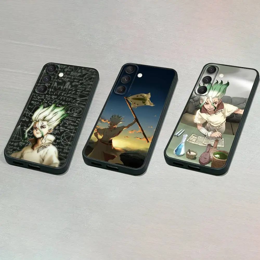 

D-Dr S-Stone Phone Case For Samsung S25,S24,S23,S22,S21,S20,S10,Ultra,Plus,Lite,FE,Soft Silicone Black Cover