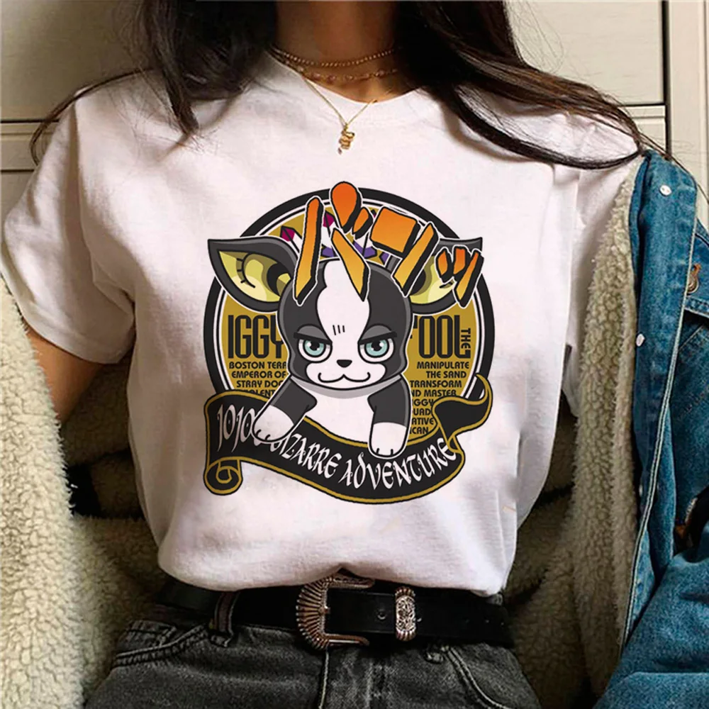 Iggie Jojo Iggy top women designer Y2K comic t-shirts female harajuku comic 2000s clothes