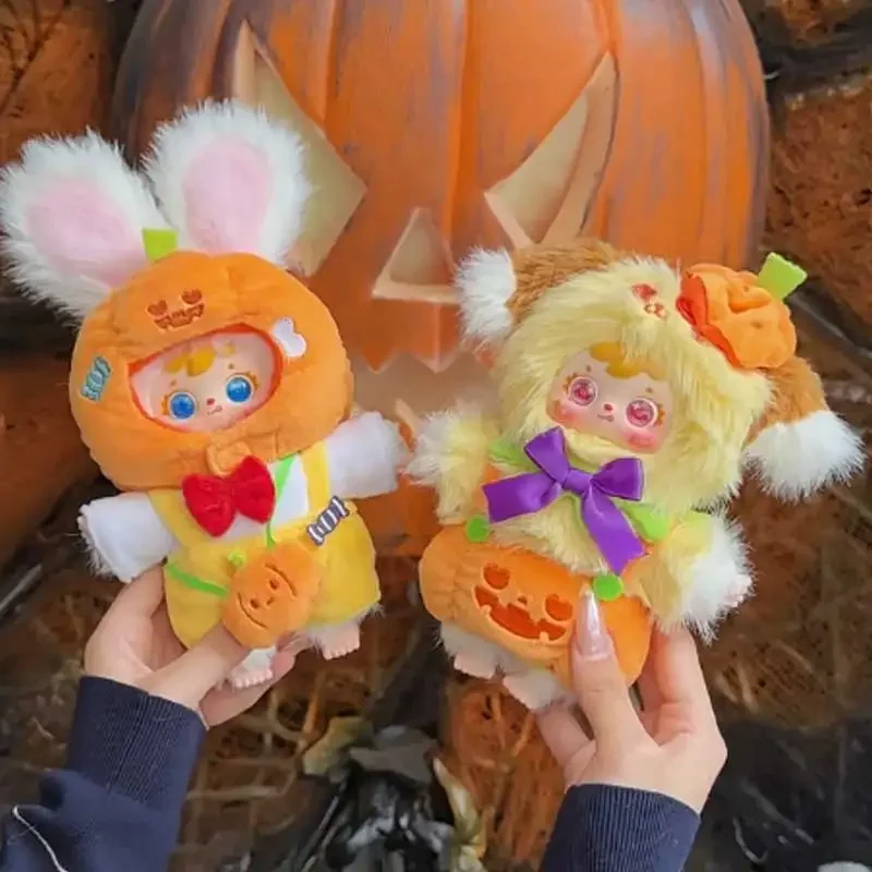 Autentyczne figurki z serii Halloween Carnival Night od Samuel Blind Box Toys, winylowe pluszaki, breloczki, zawieszki, prezenty na Halloween