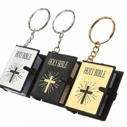 Mini porte-clés de livre de la Sainte Bible, accessoires mignons, mode