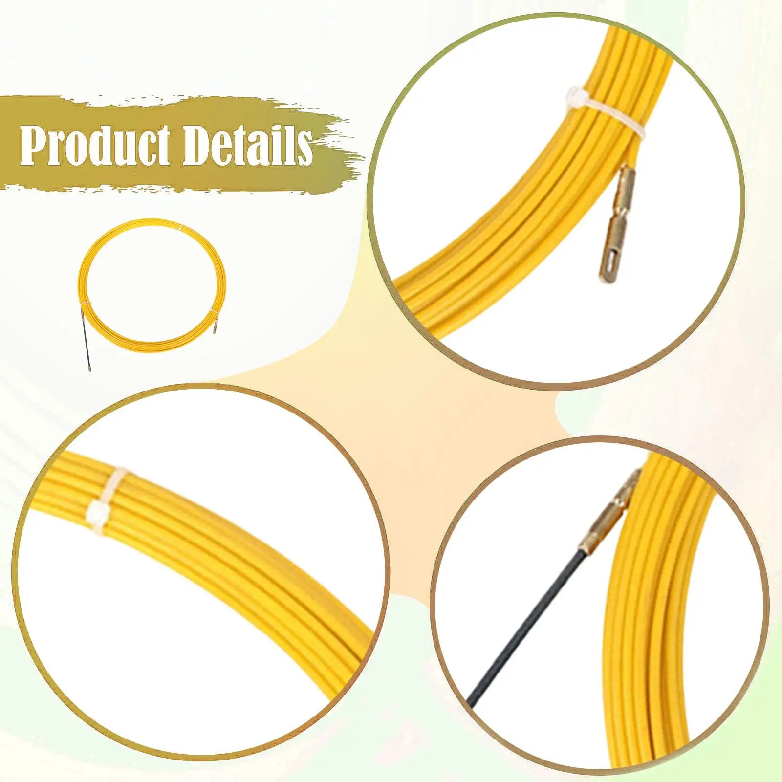 Wire Threading Device Electric Wire Puller Professional 30M 4mm Rope Pulling Device for Network Wiring Installation Ceiling